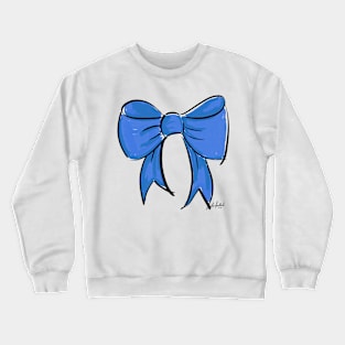 Blue Bow Crewneck Sweatshirt